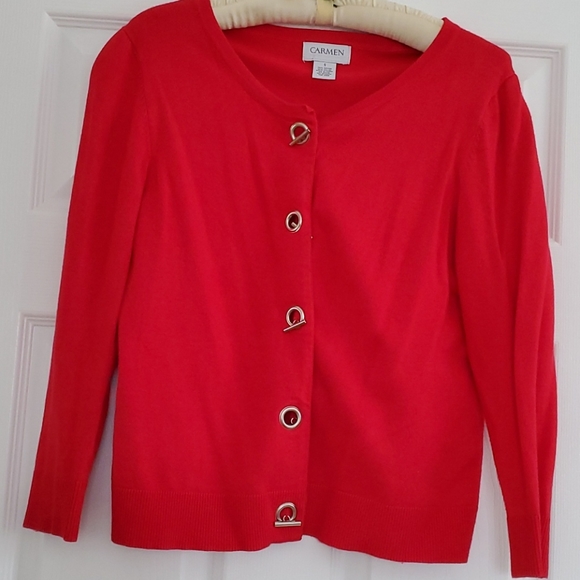 Carmen Marc Valvo Cardigan, size Small - Picture 1 of 5